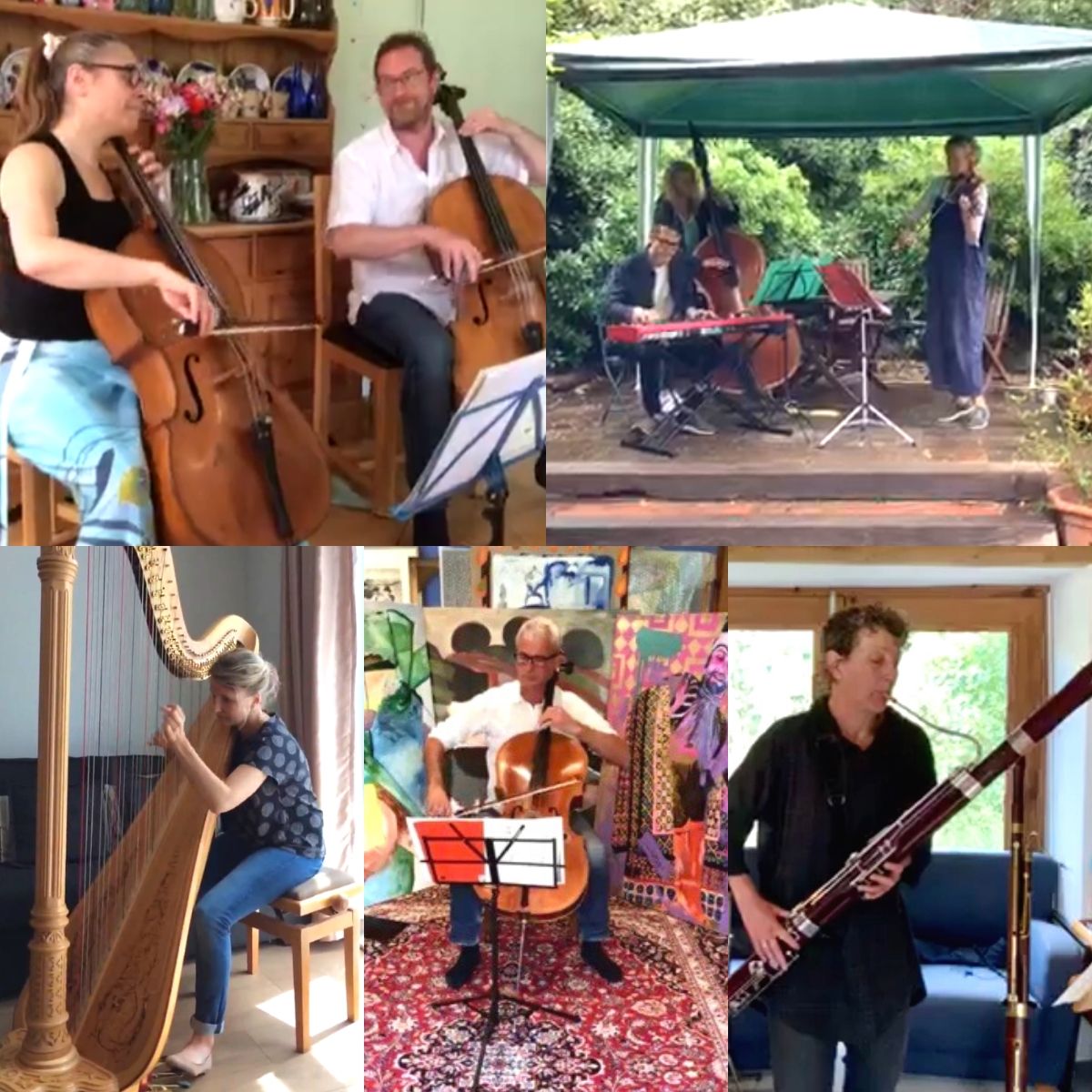 Joely, Fiona, Steph, Will and Ursula in Comfortable Classical at Home